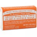 Hemp Tea Tree Pure Castile Soap 140g (5 US OZ) - Dr. Bronner