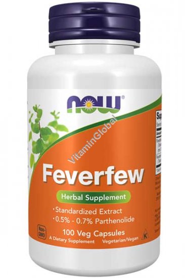 Feverfew Standardized Extract 100 capsules - NOW Foods