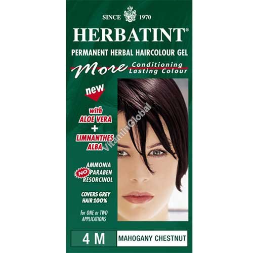 Permanent Haircolor Gel 4M Mahogany Chestnut - Herbatint