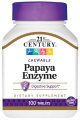 Papaya Enzyme 100 Chewable Tablets - 21st Century