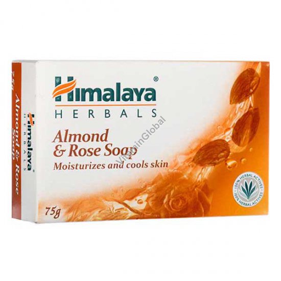 Moisturizing Almond & Rose Soap 75g - Himalaya Herbals