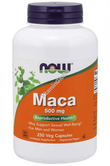 Maca 500mg 250 Veg Capsules - Now Foods