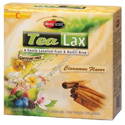 Tea Lax Cinnamon Flavor 40 Tea Bags - Oriental Secrets