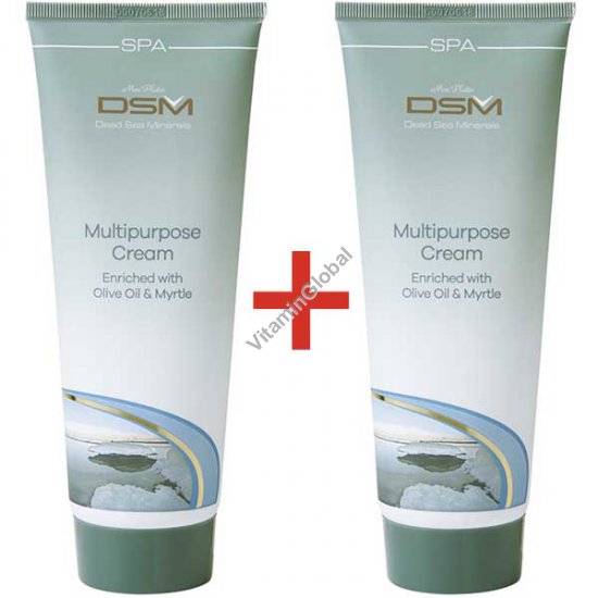 Multipurpose Cream enriched with Olive Oil & Myrtle 500 ml (8.5+8.5 fl. oz.) - Mon Platin Dead Sea Minerals
