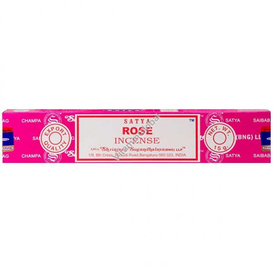Rose Hand-Rolled Incense Sticks 15g - Satya