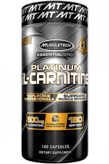 L-Carnitine Platinum 500mg 180 capsules - Muscletech