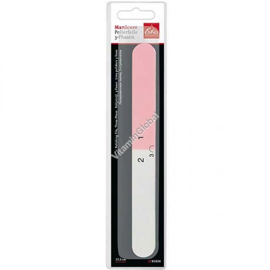 Polishing Nail File, 3-Sided, 17.5 cm - Erbe Solingen