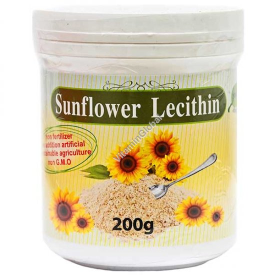 Sunflower Lecithin Powder, Kosher Badatz, 200g (7.05 oz) - Tuv Teva