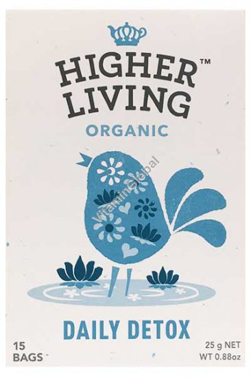 Organic Daily Detox Cleansing Herbal Infusion 15 teabags - Higher Living