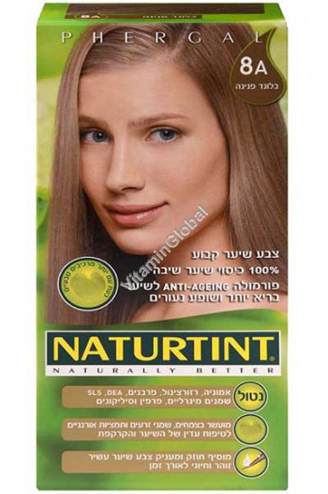 Permanent Hair Color 8A Ash Blonde - Naturtint