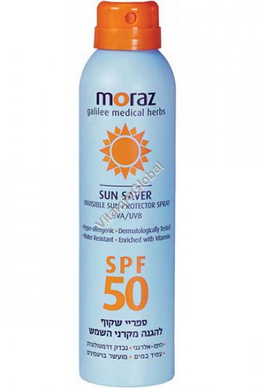 Sun Saver - Invisible Sun Protector Spray SPF 50 200ml (6.8 fl. oz.) - Moraz