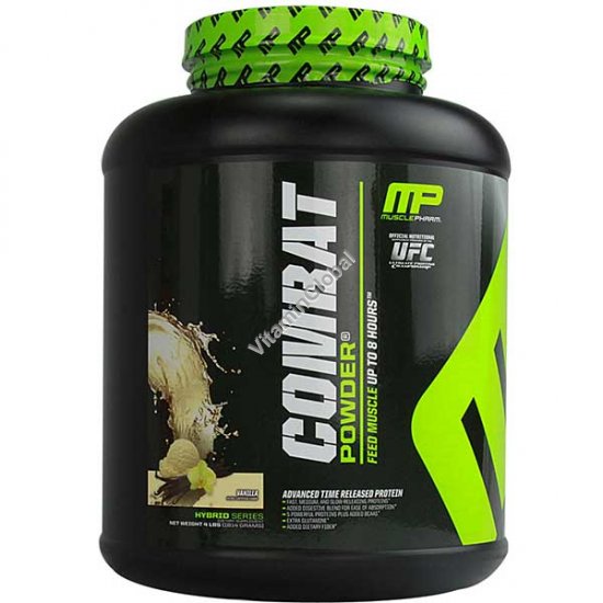 Combat Protein Powder Vanilla 1814 g (4 LBS) - Muscle Pharm