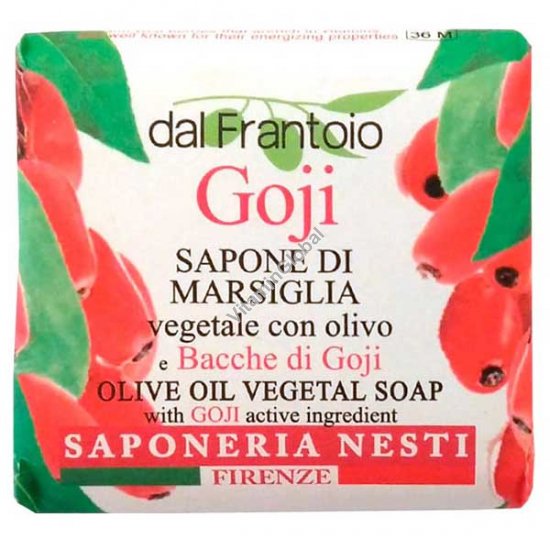 Olive Oil with Goji Vegetal Soap Bar 100g - Nesti Dante