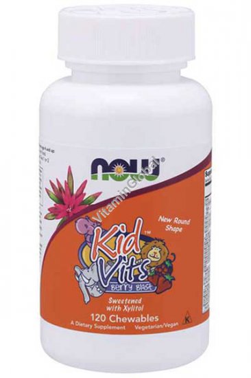 Kid Vits - Berry Blast Multi-Vitamin 120 Chewables - Now Foods