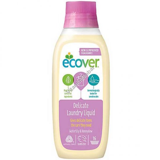 Ecological Delicate Laundry Liquid for Fine Fabrics and Wool 750ml - Ecover
