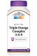 Triple Omega Complex 3-6-9 90 Enteric Coated Softgels - 21st Century