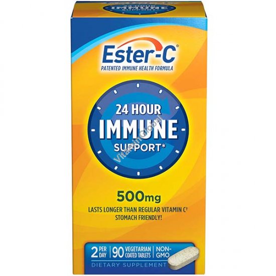 Ester-C 24 Hour Immune Support 500 mg 90 coated tablets - NatureSmart