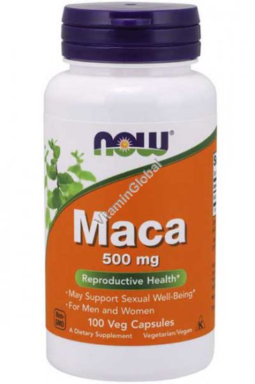 Maca 500mg 100 capsules - Now Foods