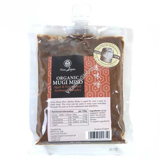 Organic Mugi Miso 345g (12.2 oz) - Muso From Japan