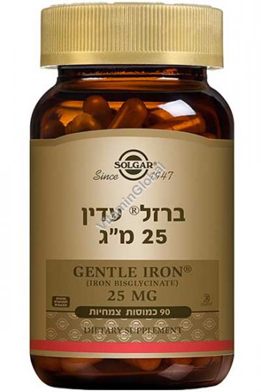 Gentle Iron 25 mg 90 capsules - Solgar