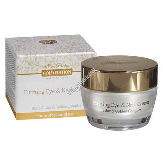 Firming Eye & Neck Cream Enriched With Black Caviar, Gold Edition (1.7 fl. oz) 50ml - Mon Platin