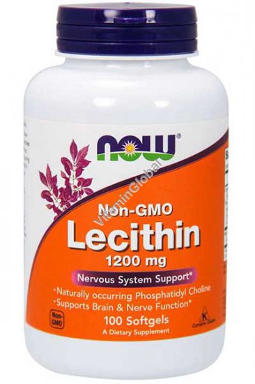 Lecithin 1200 mg 100 Softgels - Now Foods