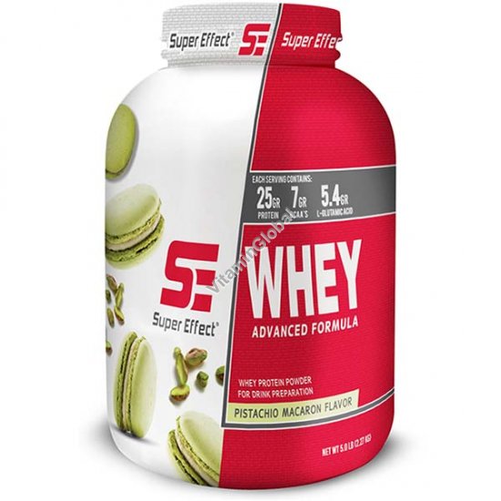 Whey Advanced Protein Powder Pistachio Macaron Flavor 2.0 kg 4.4 lb) - Super Effect
