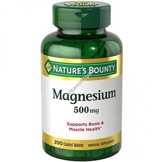 Magnesium 500mg 200 tablets - Nature\'s Bounty