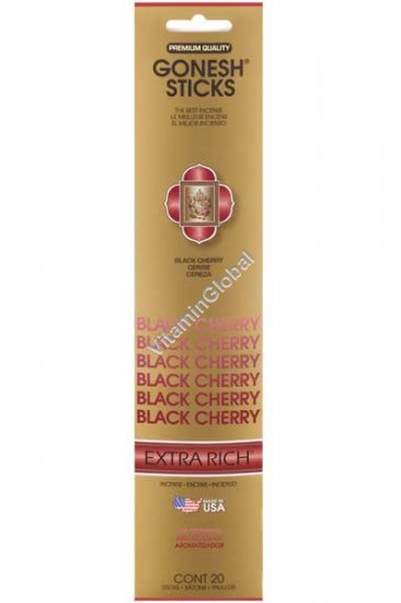 Black Cherry Incense Sticks 20 count - Gonesh Sticks