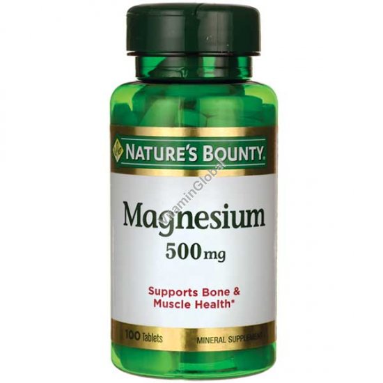 Magnesium 500mg 100 tablets - Nature\'s Bounty