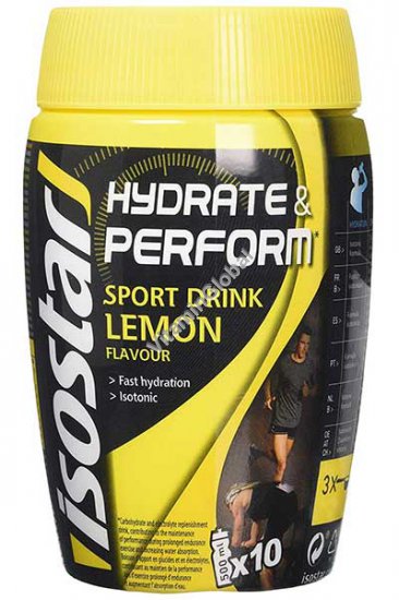 Hydrate & Perform Sport Drink Lemon Flavour 400g - IsoStar