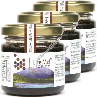 Life Mel Honey - Chemo Support Honey Economy Pack including 3 Jars (360g) - Zuf Globus Ltd