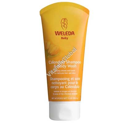 Calendula Shampoo & Body Wash 200 ml (7.2 OZ) - Weleda