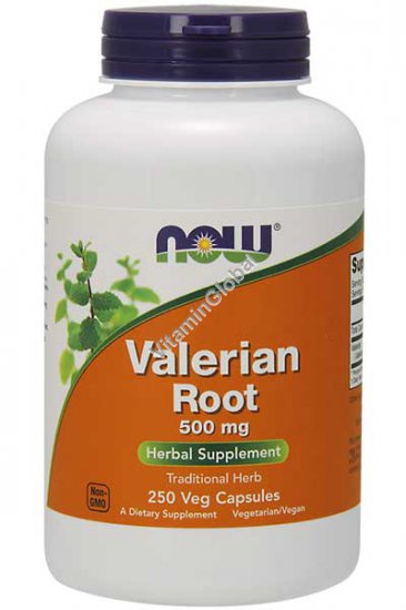 Valerian Root 500 mg 250 Veg Capsules - NOW Foods
