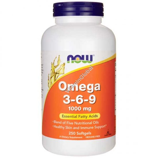 Omega 3-6-9 250 Softgels - NOW Foods