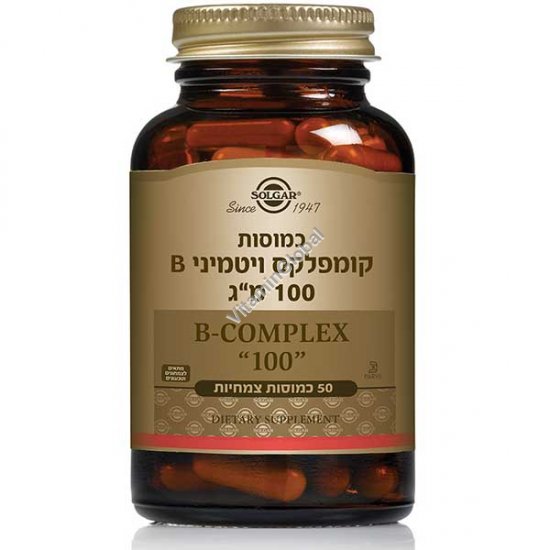 B Complex "100" 50 Vegetable Capsules - Solgar