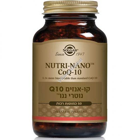 Nutri-Nano CoQ-10 3.1 x 50 capsules - Solgar