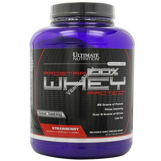 Prostar Whey Protein Strawberry 2.39kg (5.28 LBS) - Ultimate Nutrition