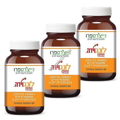 Curcumin Longvida and Phospholipid, Badatz Kosher Certified, 180 (60+60+60) capsules - Nature\'s Pro