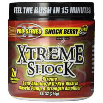 Xtreme Shock Pre-Workout Formula, Shock Berry 250g - Ansi
