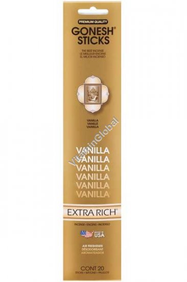 Vanilla Incense Sticks 20 count - Gonesh Sticks