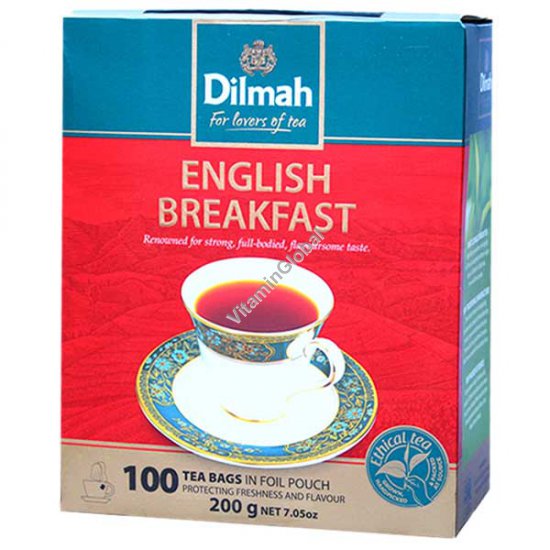 English Breakfast Black Tea 100 tea bags - Dilmah