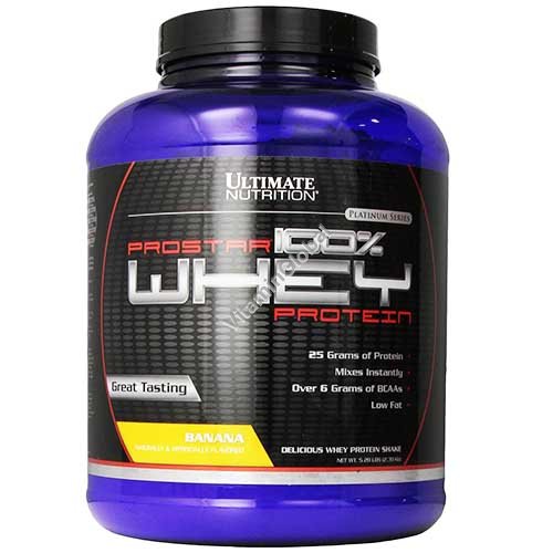 ProStar Whey Protein Banana Flavor 2.39 kg - Ultimate Nutrition
