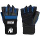 Dallas Wrist Wrap Gloves Black / Blue (L) - Gorilla Wear