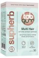 Multi Hair formula for hair loss, 30 chewable tablets with cherry-grape flavor and a chewing gum coating - SupHerb