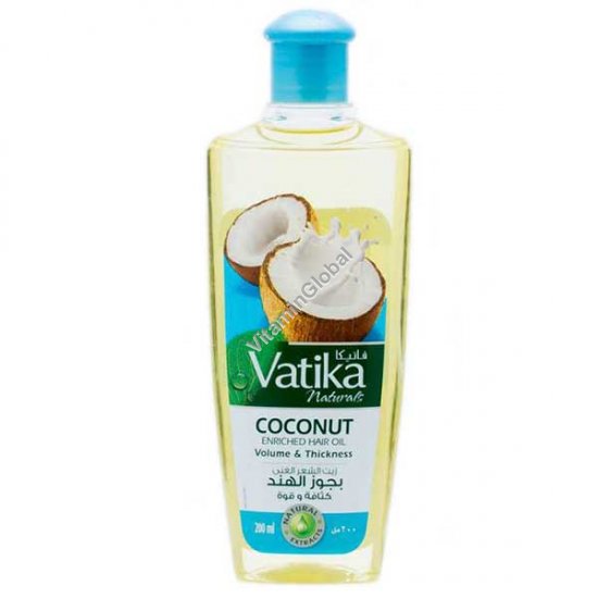 Coconut Enriched Hair Oil Volume & Thickness 200ml - Vatika