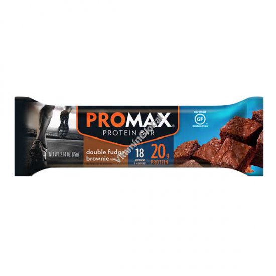 Protein Bar Double Fudge Brownie 75g (2.64 OZ) - Promax