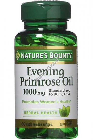 Evening Primrose Oil 1000 mg 60 softgels - Nature\'s Bounty
