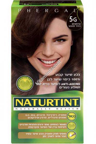 Permanent Hair Color 5G Light Golden Chestnut - Naturtint