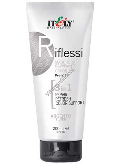 Riflessi - Color Hair Mask 3 in 1, Repair, Refresh, Color Support, Silver 200 ml (6.76 fl oz) - Itely